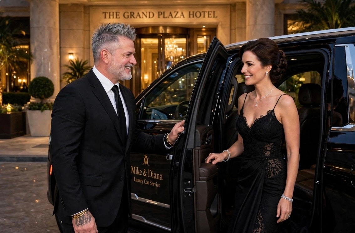 Luxury black SUV — Mike & Diana Car Service fleet vehicle